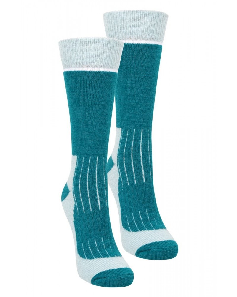 Explorer Womens Merino Thermal Socks 2-Pack Teal $14.35 Accessories