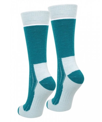 Explorer Womens Merino Thermal Socks 2-Pack Teal $14.35 Accessories