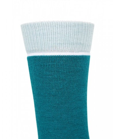 Explorer Womens Merino Thermal Socks 2-Pack Teal $14.35 Accessories