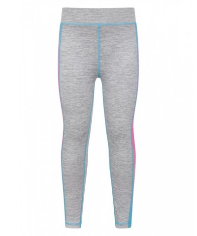 Cosmo Side Stripe Kids Leggings Grey $12.41 Active