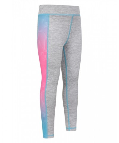 Cosmo Side Stripe Kids Leggings Grey $12.41 Active