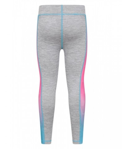 Cosmo Side Stripe Kids Leggings Grey $12.41 Active