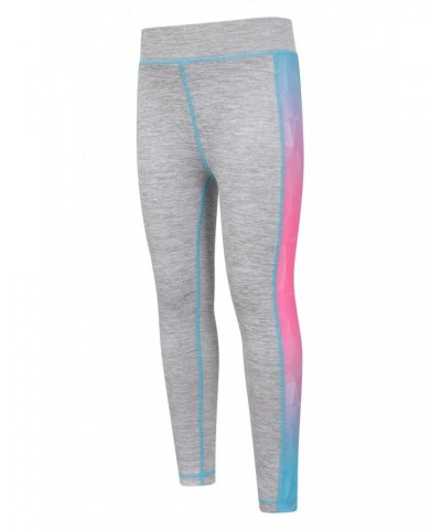 Cosmo Side Stripe Kids Leggings Grey $12.41 Active