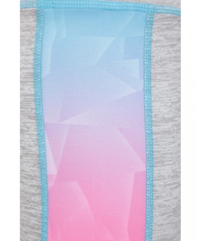 Cosmo Side Stripe Kids Leggings Grey $12.41 Active