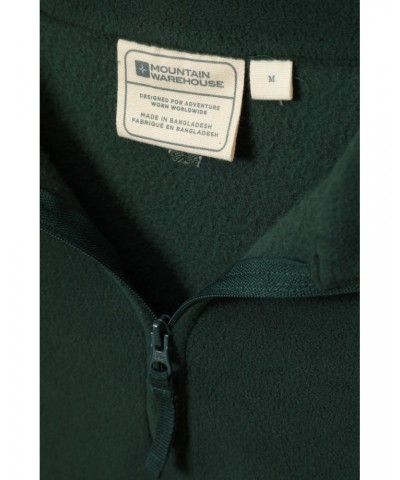 Camber II Mens Half-Zip Fleece Dark Green $14.30 Fleece