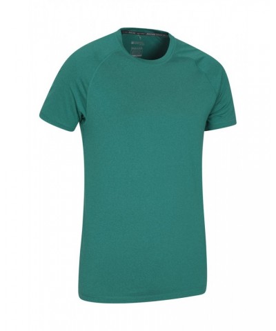 Agra Mens Melange T-Shirt Dark Green $14.84 Active