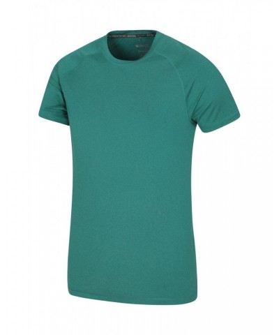 Agra Mens Melange T-Shirt Dark Green $14.84 Active