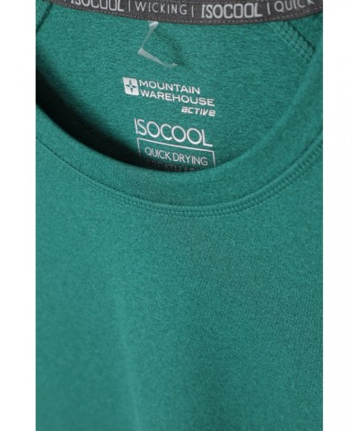 Agra Mens Melange T-Shirt Dark Green $14.84 Active