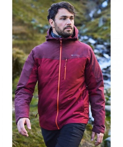 Brisk Extreme Mens Waterproof Jacket Dark Red $32.40 Jackets