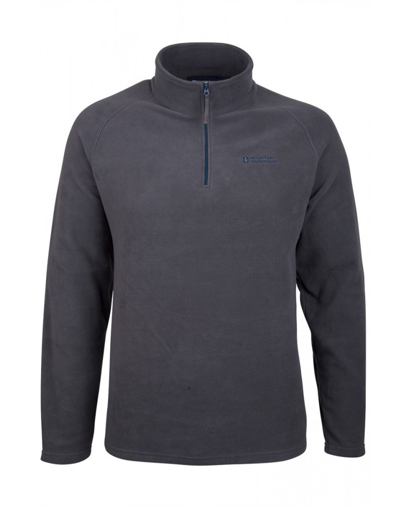 Snowdon Mens Micro Fleece Dark Grey $13.24 Fleece