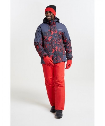 Shadow Mens Printed Ski Jacket Red $22.00 Jackets