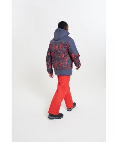 Shadow Mens Printed Ski Jacket Red $22.00 Jackets