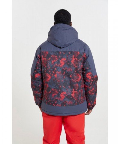 Shadow Mens Printed Ski Jacket Red $22.00 Jackets