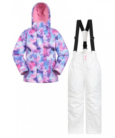 Kids Printed Ski Jacket & Pant Set Light Pink $29.90 Jackets