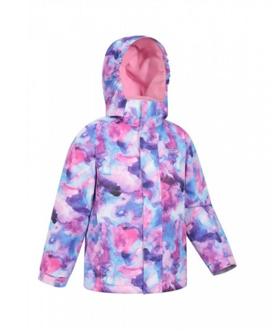 Kids Printed Ski Jacket & Pant Set Light Pink $29.90 Jackets