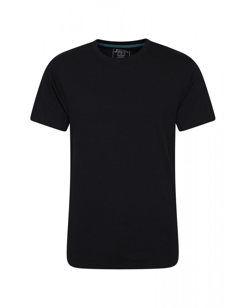 Eden Mens Organic Plain T-Shirt Black $10.00 Tops