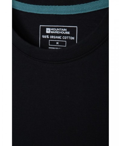 Eden Mens Organic Plain T-Shirt Black $10.00 Tops