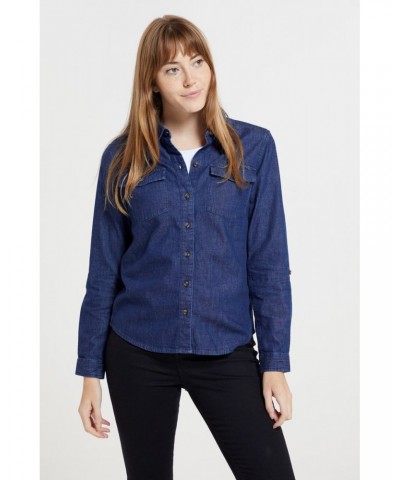 Darla Womens Denim Shirt Indigo $17.10 Tops