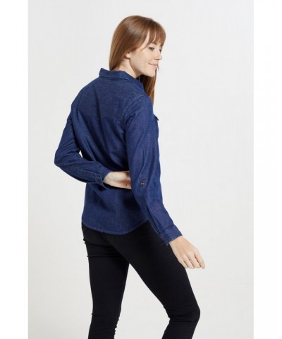 Darla Womens Denim Shirt Indigo $17.10 Tops