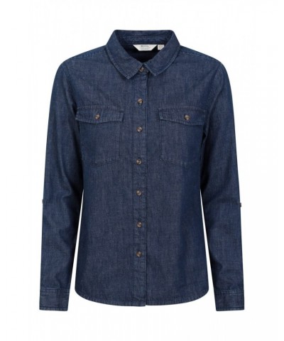 Darla Womens Denim Shirt Indigo $17.10 Tops