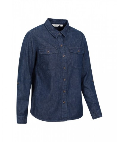 Darla Womens Denim Shirt Indigo $17.10 Tops