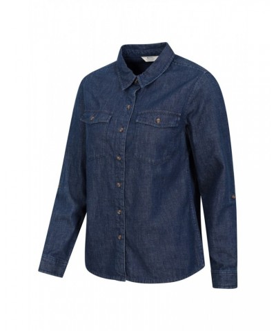 Darla Womens Denim Shirt Indigo $17.10 Tops