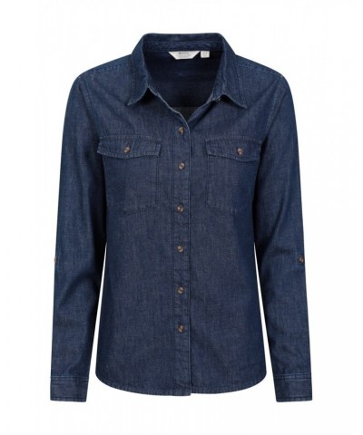 Darla Womens Denim Shirt Indigo $17.10 Tops