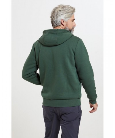 Dalton Mens Sherpa Lined Hoodie Khaki $24.00 Tops