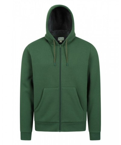 Dalton Mens Sherpa Lined Hoodie Khaki $24.00 Tops