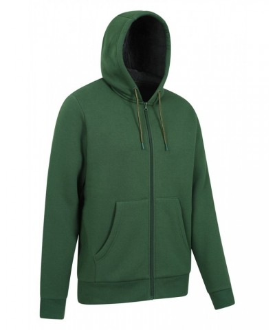 Dalton Mens Sherpa Lined Hoodie Khaki $24.00 Tops