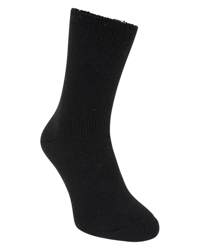 Extreme Mens Thermal Merino Wool Mid-Calf Socks Black $10.39 Accessories