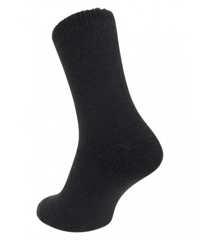 Extreme Mens Thermal Merino Wool Mid-Calf Socks Black $10.39 Accessories