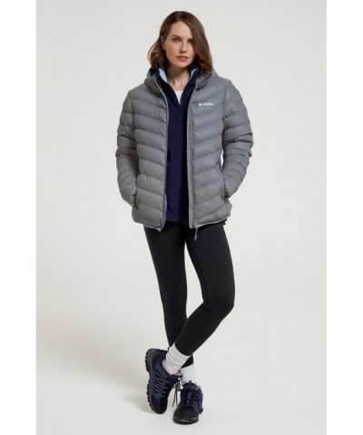 Seasons Womens Reflective Insulated Jacket Silver $39.19 Jackets