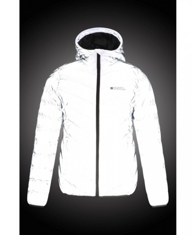 Seasons Womens Reflective Insulated Jacket Silver $39.19 Jackets