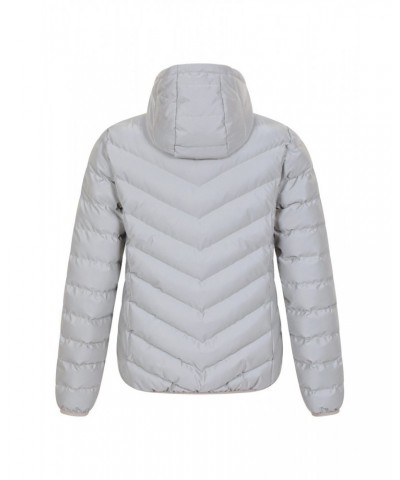 Seasons Womens Reflective Insulated Jacket Silver $39.19 Jackets