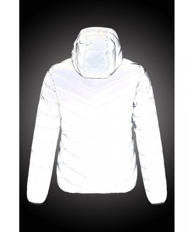 Seasons Womens Reflective Insulated Jacket Silver $39.19 Jackets