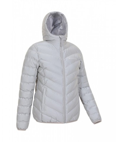 Seasons Womens Reflective Insulated Jacket Silver $39.19 Jackets