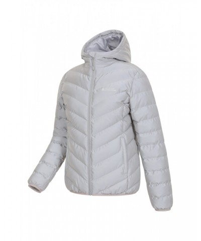 Seasons Womens Reflective Insulated Jacket Silver $39.19 Jackets