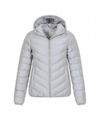 Seasons Womens Reflective Insulated Jacket Silver $39.19 Jackets