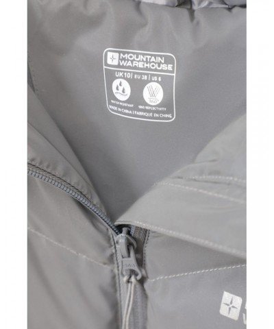 Seasons Womens Reflective Insulated Jacket Silver $39.19 Jackets