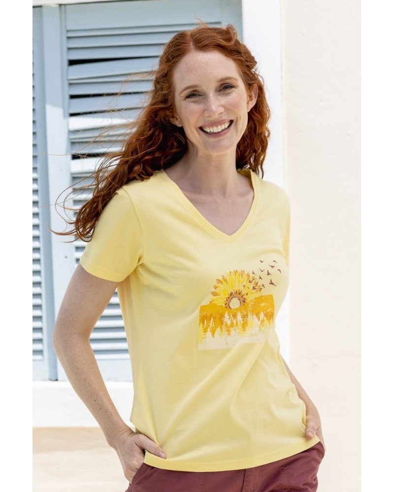 Sunflower Womens Printed T-Shirt Lemon $12.99 Tops