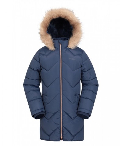 Galaxy Kids Water-resistant Long Insulated Jacket Navy $35.69 Jackets