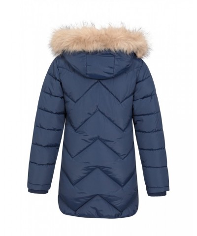 Galaxy Kids Water-resistant Long Insulated Jacket Navy $35.69 Jackets