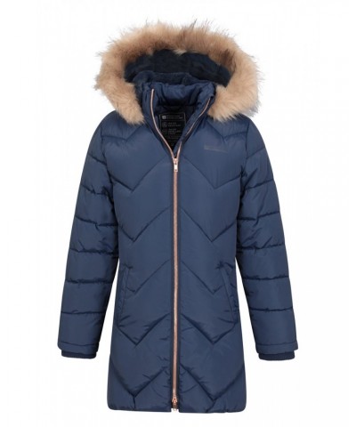 Galaxy Kids Water-resistant Long Insulated Jacket Navy $35.69 Jackets