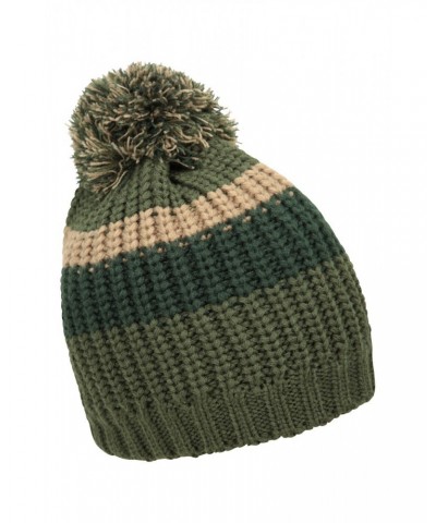 Thinsulate Striped Beanie Khaki $12.71 Accessories