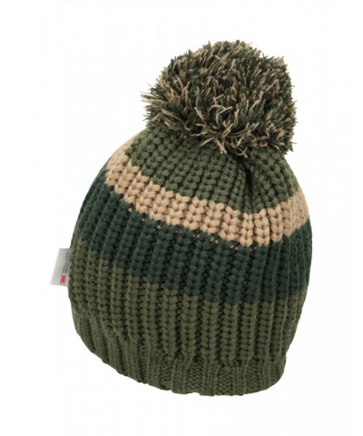 Thinsulate Striped Beanie Khaki $12.71 Accessories