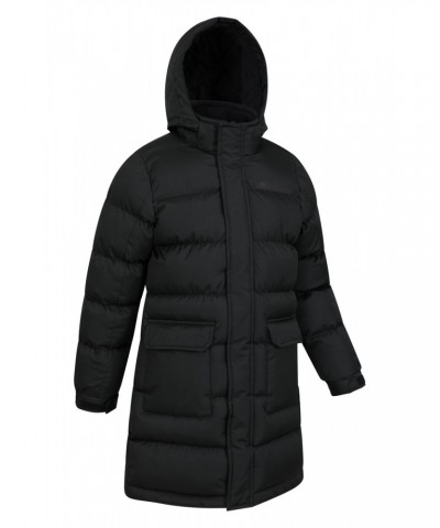 Snow Kids Water Resistant Longline Insulated Jacket Black $25.30 Jackets