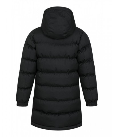 Snow Kids Water Resistant Longline Insulated Jacket Black $25.30 Jackets