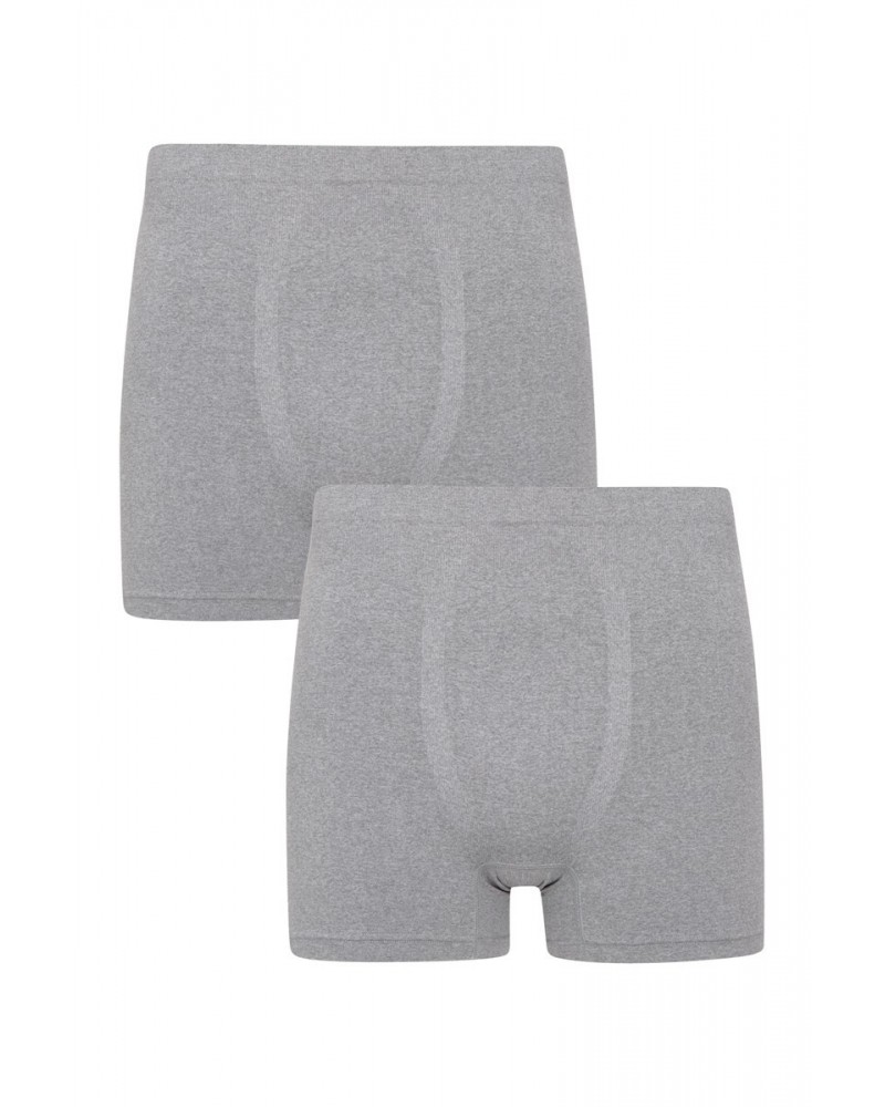 Mens Ski Seamless Boxers Multipack Grey $14.84 Loungewear