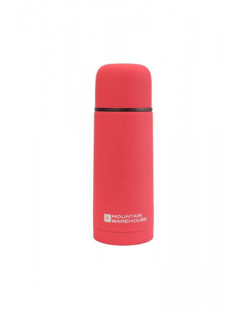 Double Walled Rubber Finish Flask - 12oz Red $10.19 Walking Equipment